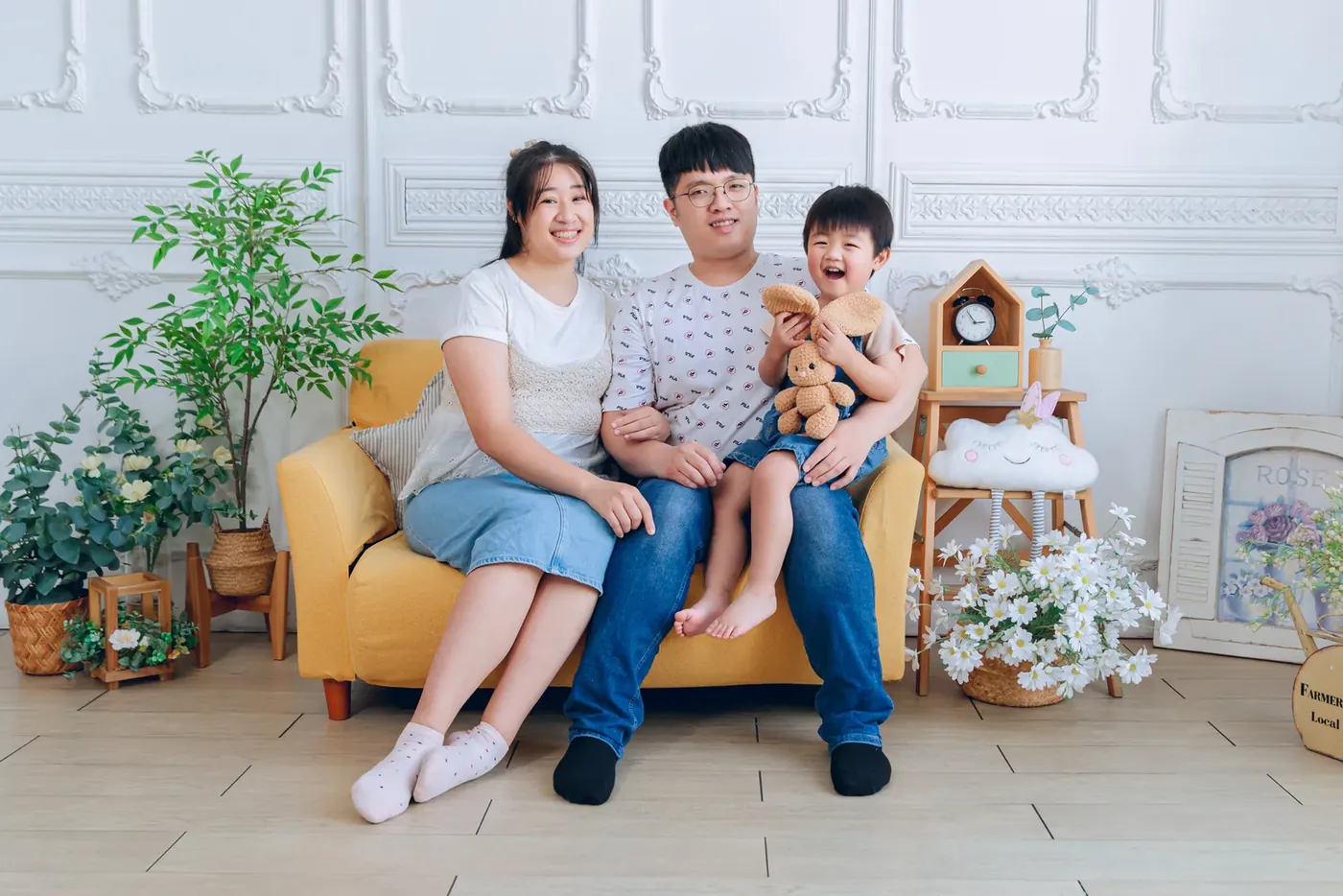 小家庭全家福作品