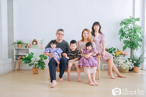 家族全家福作品：兩代・6 人