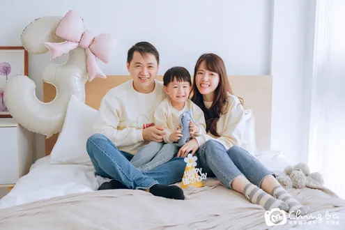 棚內親子寫真作品：2 歲 11 個月