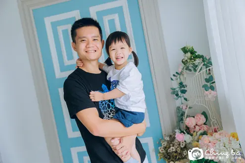棚內親子寫真作品：3 歲