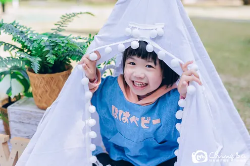 戶外親子寫真作品：3 歲 10 個月